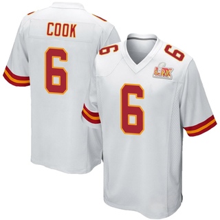 Game Bryan Cook Men's Kansas City Chiefs Super Bowl LIX Jersey - White