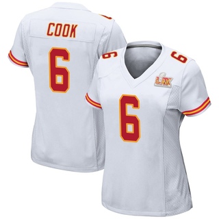 Game Bryan Cook Women's Kansas City Chiefs Super Bowl LIX Jersey - White