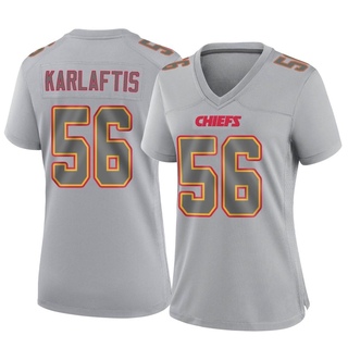 Game George Karlaftis Women's Kansas City Chiefs Atmosphere Fashion Jersey - Gray