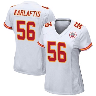 Game George Karlaftis Women's Kansas City Chiefs Jersey - White