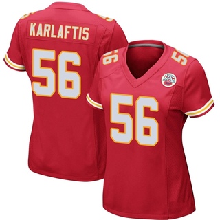 Game George Karlaftis Women's Kansas City Chiefs Team Color Jersey - Red