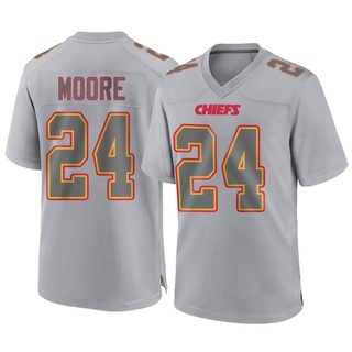 Game Skyy Moore Men's Kansas City Chiefs Atmosphere Fashion Jersey - Gray