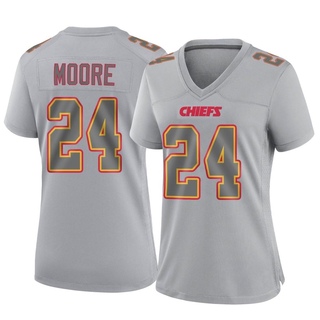 Game Skyy Moore Women's Kansas City Chiefs Atmosphere Fashion Jersey - Gray