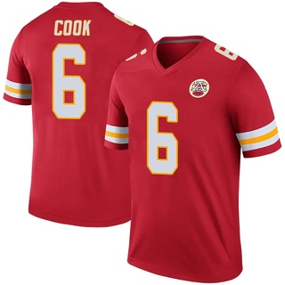 Legend Bryan Cook Youth Kansas City Chiefs Color Rush Jersey - Red