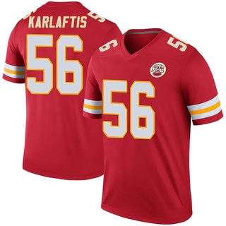 Legend George Karlaftis Youth Kansas City Chiefs Color Rush Jersey - Red