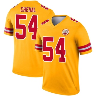 Legend Leo Chenal Men's Kansas City Chiefs Inverted Jersey - Gold