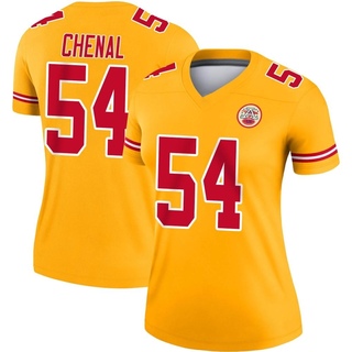 Legend Leo Chenal Women's Kansas City Chiefs Inverted Jersey - Gold