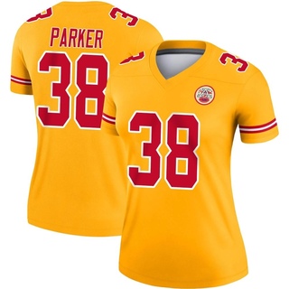 Legend Ron Parker Women's Kansas City Chiefs Inverted Jersey - Gold
