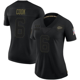 Limited Bryan Cook Women's Kansas City Chiefs 2020 Salute To Service Jersey - Black