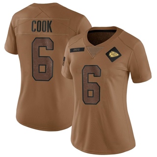 Limited Bryan Cook Women's Kansas City Chiefs 2023 Salute To Service Jersey - Brown