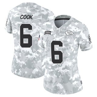 Limited Bryan Cook Women's Kansas City Chiefs 2024 Salute to Service Jersey - Arctic Camo