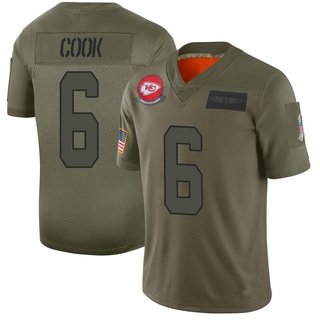 Limited Bryan Cook Youth Kansas City Chiefs 2019 Salute to Service Jersey - Camo