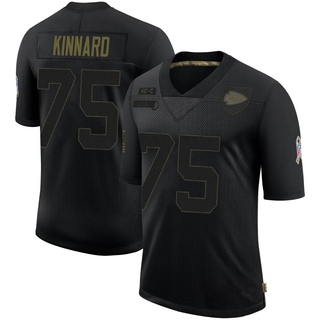 Limited Darian Kinnard Men's Kansas City Chiefs 2020 Salute To Service Jersey - Black
