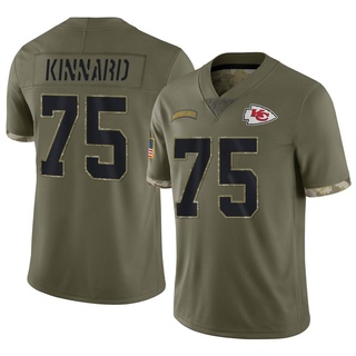 Limited Darian Kinnard Youth Kansas City Chiefs 2022 Salute To Service Jersey - Olive