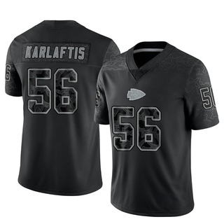 Limited George Karlaftis Men's Kansas City Chiefs Reflective Jersey - Black