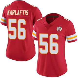 Limited George Karlaftis Women's Kansas City Chiefs Team Color Vapor Untouchable Jersey - Red