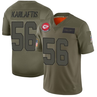 Limited George Karlaftis Youth Kansas City Chiefs 2019 Salute to Service Jersey - Camo