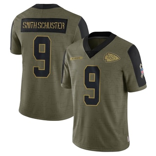 Limited JuJu Smith-Schuster Youth Kansas City Chiefs 2021 Salute To Service Jersey - Olive