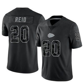 Limited Justin Reid Men's Kansas City Chiefs Reflective Jersey - Black