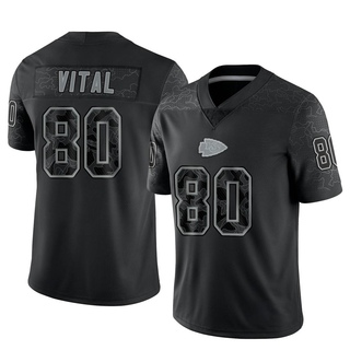 Limited Mark Vital Men's Kansas City Chiefs Reflective Jersey - Black