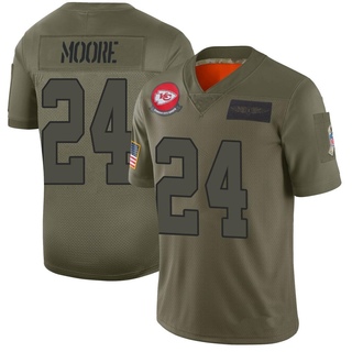 Limited Skyy Moore Men's Kansas City Chiefs 2019 Salute to Service Jersey - Camo