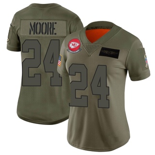 Limited Skyy Moore Women's Kansas City Chiefs 2019 Salute to Service Jersey - Camo