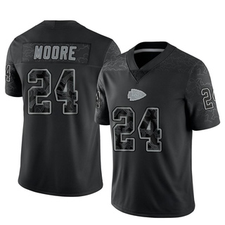Limited Skyy Moore Youth Kansas City Chiefs Reflective Jersey - Black